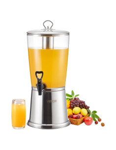 Dispensador de Bebidas VEVOR 8L Acero Inoxidable con Grifo