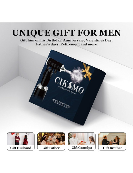 Kit de Ahumador de Cócteles CIKSMO Recargable con 8 Astillas