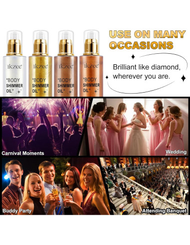 Aceite Brillante Iluminador UCANBE 100ml - Marrón Dorado