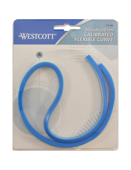 Curva Flexible 50cm Westcott TC-386 Plástico Graduada