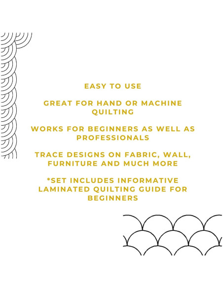 Plantillas de Acolchado a Máquina y Mano - Borde Ventilador 38.1 cm