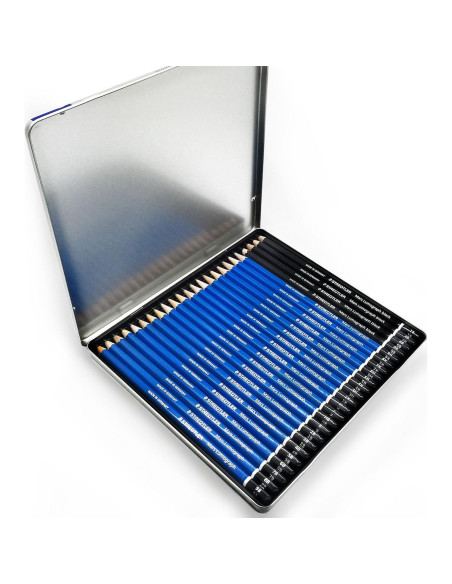 Lápices de Dibujo Staedtler Mars Lumograph 24 Piezas