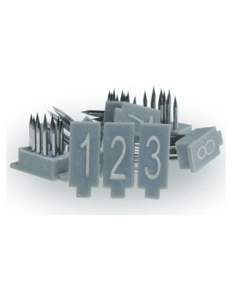 Dígitos de Tatuaje 0-9 BOCCS 8mm para Alicates Pequeños