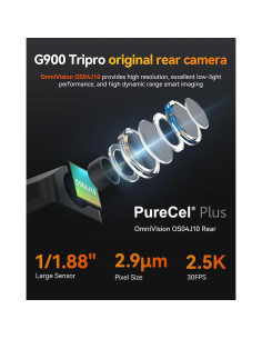 Cámara Frontal WOLFBOX G900 Tripro Bumper 1080P HDR 2