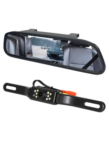 Kit de Cámara de Respaldo Peojek con Monitor 4.3" HD