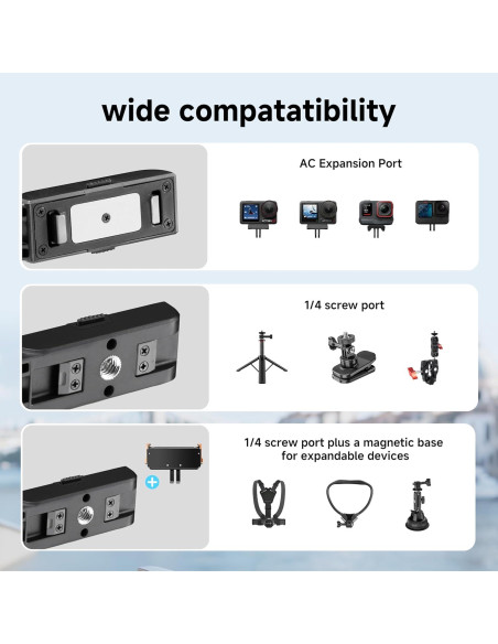 Adaptador Magnético STARTRC PHOTO para DJI Osmo Action 5 Pro/4/3