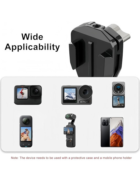 Soporte Clip Parabrisas Motocicleta Bicicleta Elecphbo