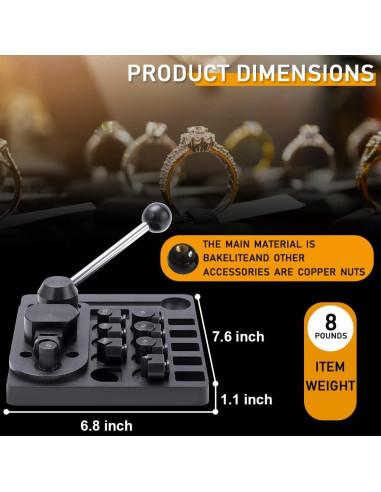 Herramienta de Doblado de Anillos 11 en 1 XIIW con Estirador