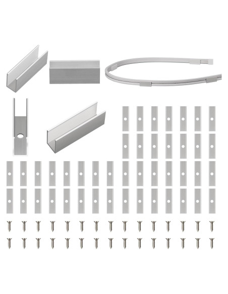 Kit de Soportes para Luces de Neón OWOFYDR 60 Clips y Tornillos