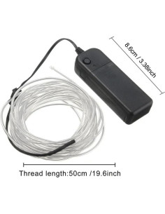 Luz de Alambre EL 5m Naranja - Tira de Luces Brillantes 2