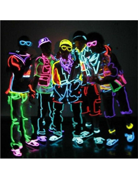 Luz de Alambre EL 5m Naranja - Tira de Luces Brillantes