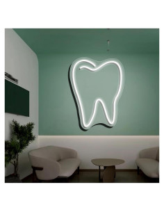 Luz de Neón LED YNNxDzi 37x50cm Blanca para Decoración