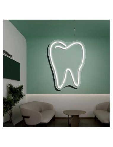 Luz de Neón LED YNNxDzi 37x50cm Blanca para Decoración