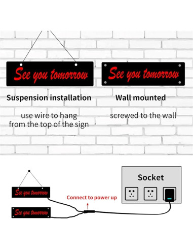 Luz de Neón LED YNNxDzi 37x50cm Blanca para Decoración