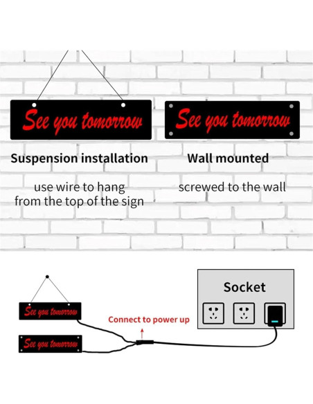 Luz de Neón LED YNNxDzi 37x50cm Blanca para Decoración