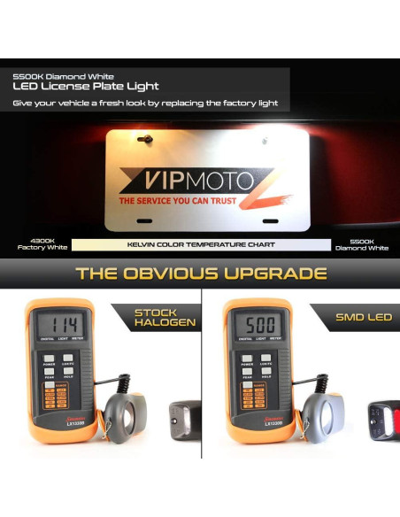 Luz de Placa LED VIPMOTOZ Rojo para Toyota Tacoma 2005-2015