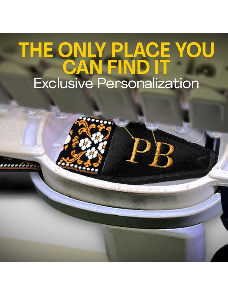 Correa de Cámara Personalizada Art Tribute Flores Blancas y Marrones