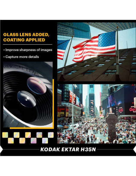 Cámara de Filme Kodak Ektar H35N Reutilizable 35mm Plateada