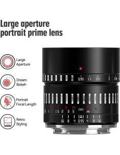 Lente TTArtisan 50mm F0.95 APS-C Enfoque Manual para Sony 2