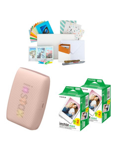 Impresora Fujifilm Instax Mini Link 3 Rosa + Kit Películas