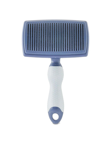 Cepillo Autolimpiante para Perros y Gatos - Cerdas de Acero Inoxidable