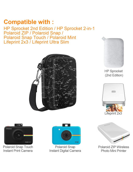 Funda Protectora Fintie para HP Sprocket 2da Edición y Polaroid