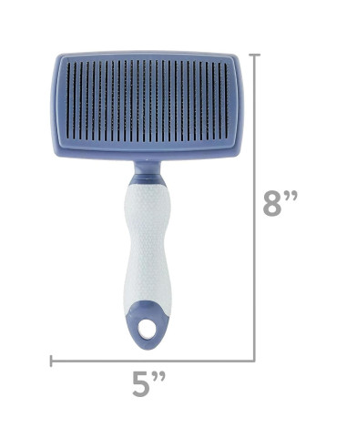 Cepillo Autolimpiante para Perros y Gatos - Cerdas de Acero Inoxidable