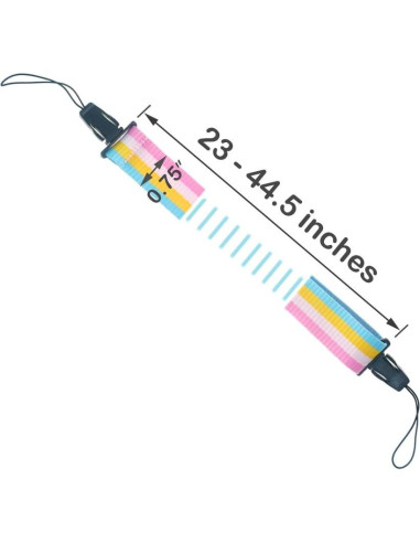 Correa de cámara profesional FoRapid Arcoíris ajustable 58-113 cm