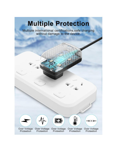 Cargador Adaptador 5V AC/DC Polaroid PBT 4002 1.22m Cable