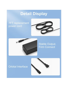 Fuente de Alimentación Adaptador CA Polaroid P19LEDDVD12 2.13m 2