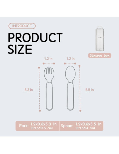 Juego de Utensilios para Niños Nouri - Cubiertos de Acero Inoxidable 316 Rosa