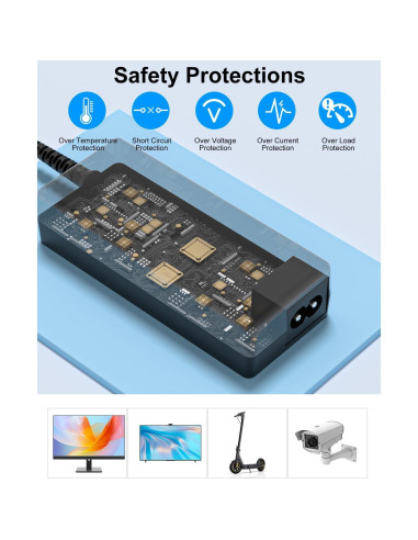 Fuente de Alimentación Adaptador CA Polaroid P19LEDDVD12 2.13m