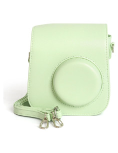 Funda para cámara Fujifilm Instax Mini SE - PU Verde con Correa