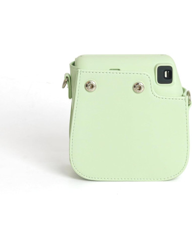 Funda para cámara Fujifilm Instax Mini SE - PU Verde con Correa