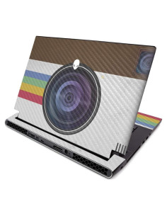 Carcasa de Fibra de Carbono MightySkins para Alienware M15 R2 2019 - Polaroid Vintage