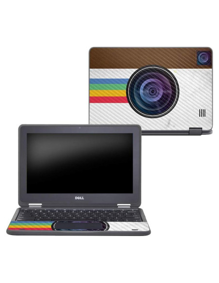 MightySkins Piel de Fibra de Carbono para Dell Chromebook 11" - Polaroid Vintage