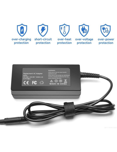 Adaptador de corriente 12V 5A Xzrucst para Polaroid FLM-1507