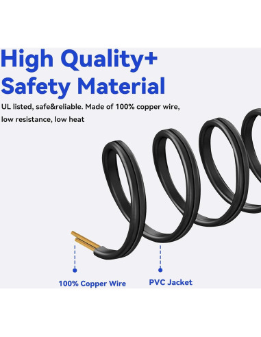 Cable de Alimentación AC 1.52m para JVC DR-MV150B VCR/DVD