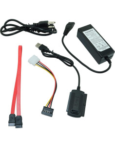 Adaptador de corriente AC y cable USB 2.0 Longdex para SATA/IDE 2