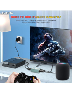 Extractor de Audio HDMI AMANKA 4K a Óptico Toslink SPDIF 2
