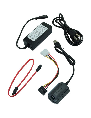 Adaptador de corriente AC y cable USB 2.0 Longdex para SATA/IDE