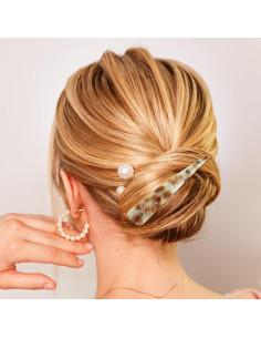 Clips de Pelo de Metal Cocodrilo VOCOSTE 2 Pcs 13.5x2.1cm 2