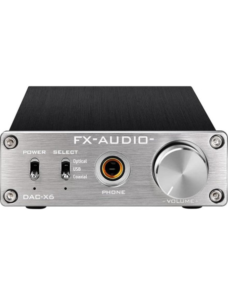 DAC de Audio Digital KGUSS FX-Audio Mini 24Bit 96KHz Plata