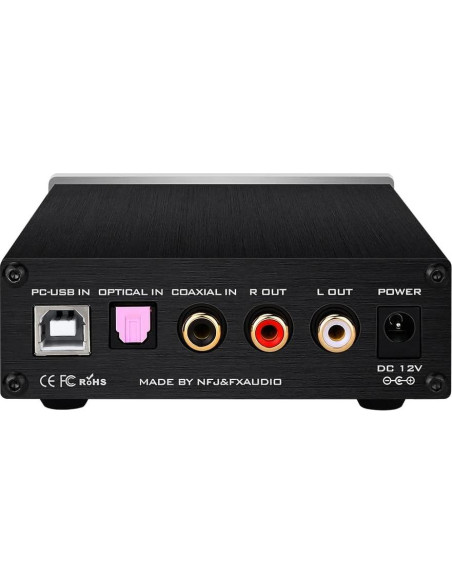 DAC de Audio Digital KGUSS FX-Audio Mini 24Bit 96KHz Plata
