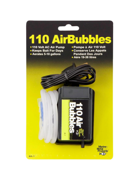 Bomba de Aire Marine Metal 110AIR para Cebo Vivo 1.3 LPM Bomba de Aire Marine Metal 110AIR para Cebo Vivo 1.3 LPM