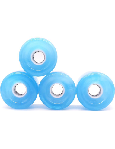 Ruedas de Skateboard LONTOHCE 65mm 78A con Rodamientos y Kit