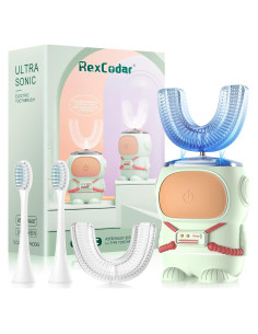 Cepillo de Dientes Eléctrico RexCodar Astronauta Verde 2-6 años