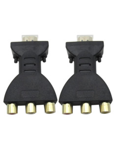 2 Adaptadores HDMI a 3 RCA Misimain para Video y Audio 720P 1080P
