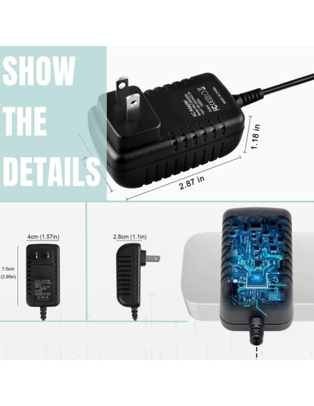 Adaptador de CA SLLEA para Reproductor DVD Lexibook