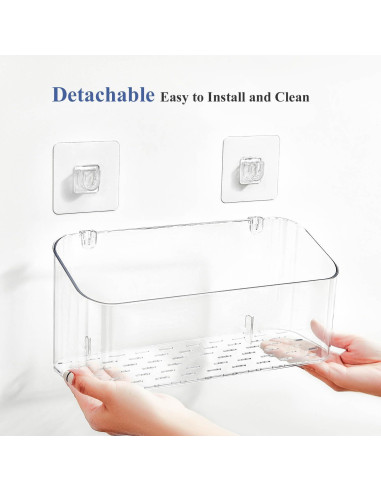 Organizador de Juguetes de Baño Eunion 2 Paquete Blanco Transparente